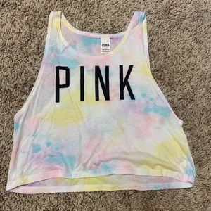 PINK Victoria secret tank top (tie dye)